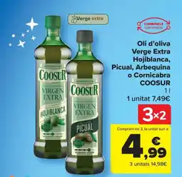 Carrefour Express COOSUR Oli d'oliva Verge Extra Hojiblanca, Picual, Arbequina o Cornicabra oferta