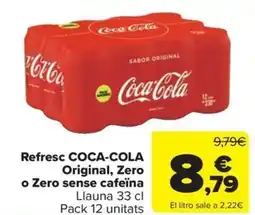 Carrefour Express COCA-COLA Refresc Original, Zero o Zero sense cafeïna oferta