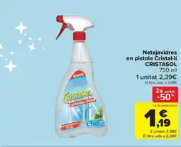 Carrefour Express CRISTASOL Netejavidres en pistola Cristal·lí oferta