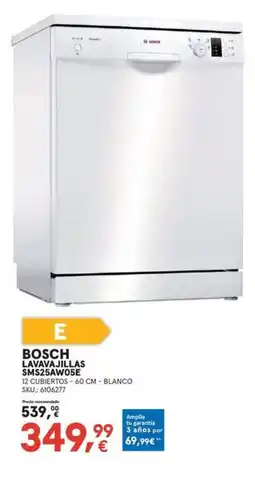 Worten BOSCH Lavavajillas sms25aw05e oferta
