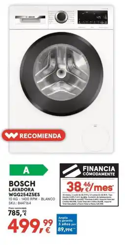 Worten BOSCH Lavadora wgg254z5es oferta