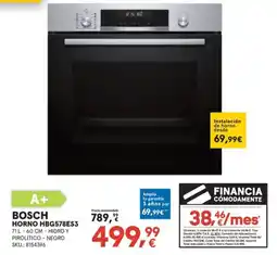 Worten BOSCH Horno hbg578es3 oferta