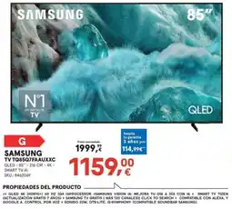 Worten SAMSUNG Tv tq85q7faauxxc oferta