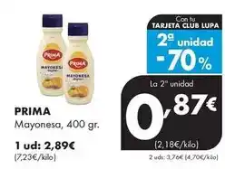 Supermercados Lupa Prima - mayonesa oferta