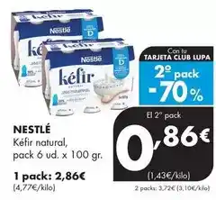 Supermercados Lupa Nestlé - kéfir natural oferta