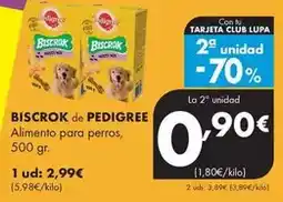 Supermercados Lupa Pedigree - biscrok alimento para perros oferta