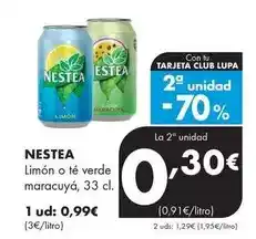 Supermercados Lupa Nestea - limón o te verde maracuya oferta