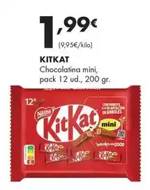 Supermercados Lupa Kit kat - chocolatina mini oferta