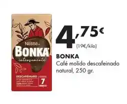 Supermercados Lupa Bonka - café molido descafeinado natural oferta