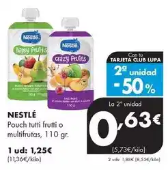 Supermercados Lupa Nestlé - pouch tutti frutti o multifrutas oferta