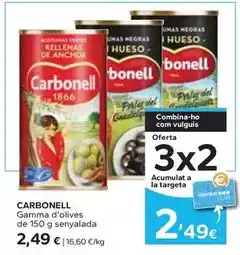 Caprabo Carbonell - gamma d'olives oferta