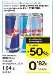 Caprabo Red bull - beguda energètica oferta