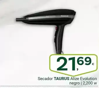 Taurus - secador alize evolution negro