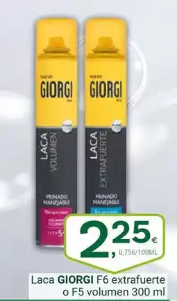 Supermercados Dani Giorgi - laca f6 extrafuerte o f5 volumen oferta