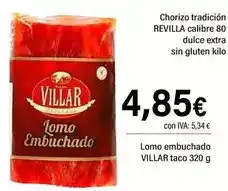 Cash Ifa VILLAR Lomo embuchado oferta