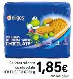 Cash Ifa IFA ELIGES Galletas rellenas de chocolate oferta