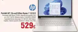 FROIZ Hp - portátil 15s-es2105ns ryzen 7 12/512 oferta