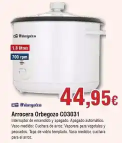 FROIZ Orbegozo - arrocera c03031 oferta