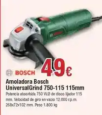 FROIZ Bosch - amoladora universalgrind 750-115 115mm oferta