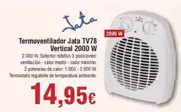 FROIZ Jata - termoventilador tv78 vertical 2000 w oferta