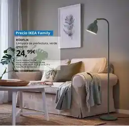 IKEA Rödflik - lámpara de pie/lectura, verde grisáceo oferta