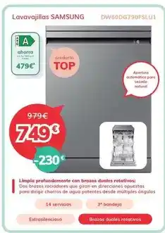 Mi electro Samsung - lavavajillas dw60dg790fsliu 1 oferta