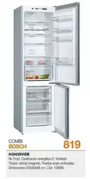 Expert Bosch - combi kgn39vieb oferta