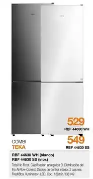 Expert Teka - combi rbf 44630 wh/ rbf 44630 ss oferta