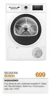 Expert Bosch - secadora wqg24200es oferta