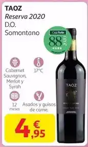 Alcampo Taoz - taaz reserva 2020 d.o. somontano oferta