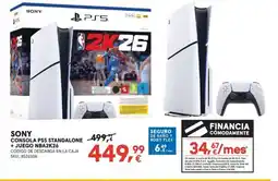 Worten SONY Consola ps5 standalone + juego nba2k26 oferta