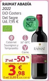 Alcampo Raimat - abadía 2022 oferta