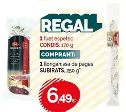 Condis Subirats - 1 llonganissa de pages oferta