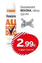 Condis Rexona - desodorant citrus oferta