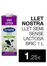 Plusfresc Bric - llet nostra llet semi sense lactosa oferta