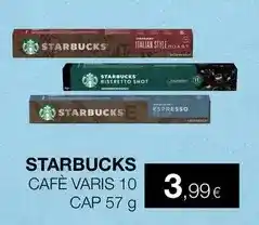 Plusfresc Starbucks - café varis 10 cap oferta