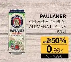 Plusfresc Paulaner - cervesa de blat alemana llauna oferta