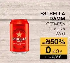 Plusfresc Estrella damm - cervesa llauna oferta