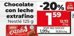 Dia Nestlé - chocolate con leche extrafino oferta