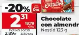 Dia Nestlé - chocolate con almendras oferta