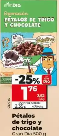 Dia Dia - petalos de trigo y chocolate oferta