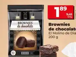 Dia El molino de dia - brownies de chocolate oferta