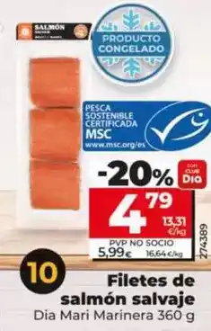 Dia Dia mari marinera - filetes de salmon salvaje oferta