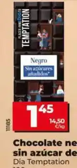 Dia Dia temptation - chocolate negro sin azucar degustacion oferta