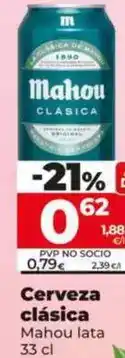 Dia Mahou - cerveza clasica oferta
