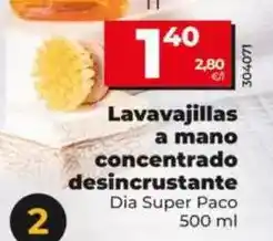 Dia Dia super paco - lavavajillas a mano concentrado desincrustante oferta