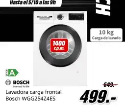 MediaMarkt Bosch - lavadora carga frontal wgg254z4es oferta