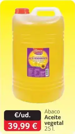 GM Cash & Carry Abaco - aceite vegetal oferta
