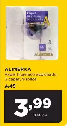 Alimerka Alimerka - papel higienico acolchado oferta
