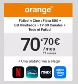 Phone House Orange - futbol y cine oferta